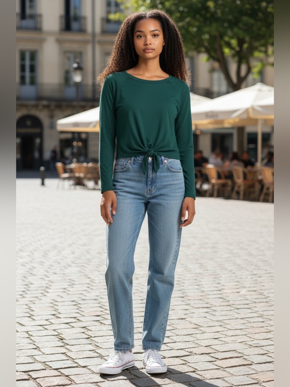 NWT long sleeve crop top JR large